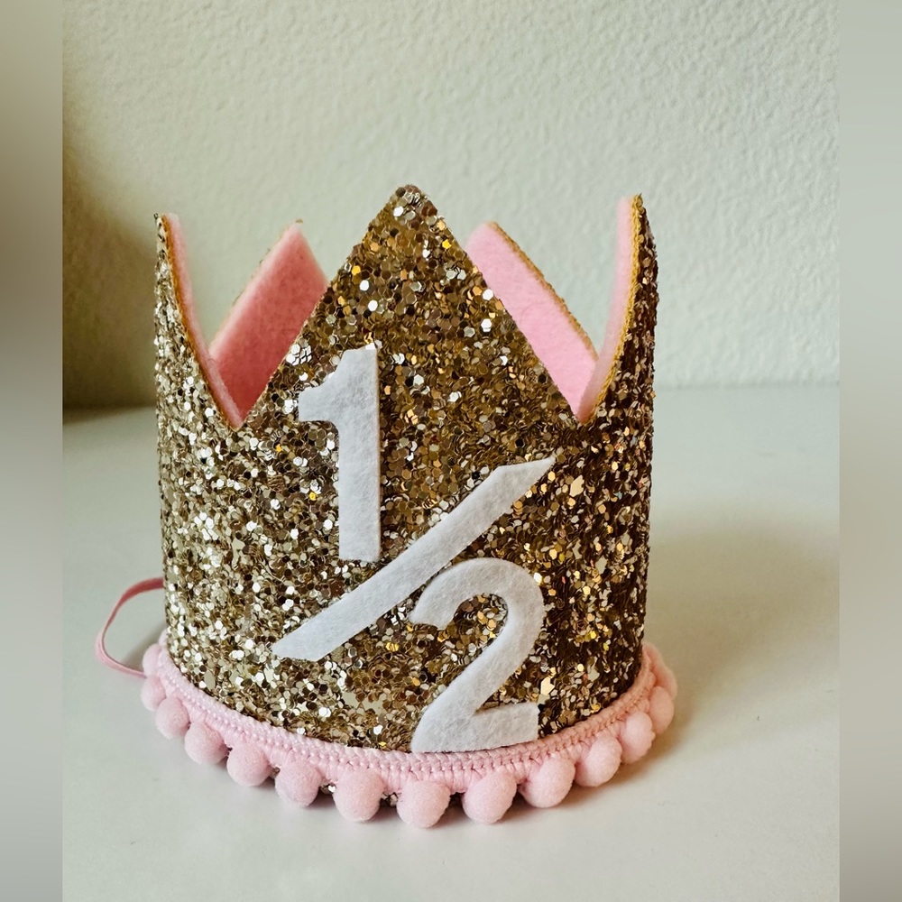Half birthday crown